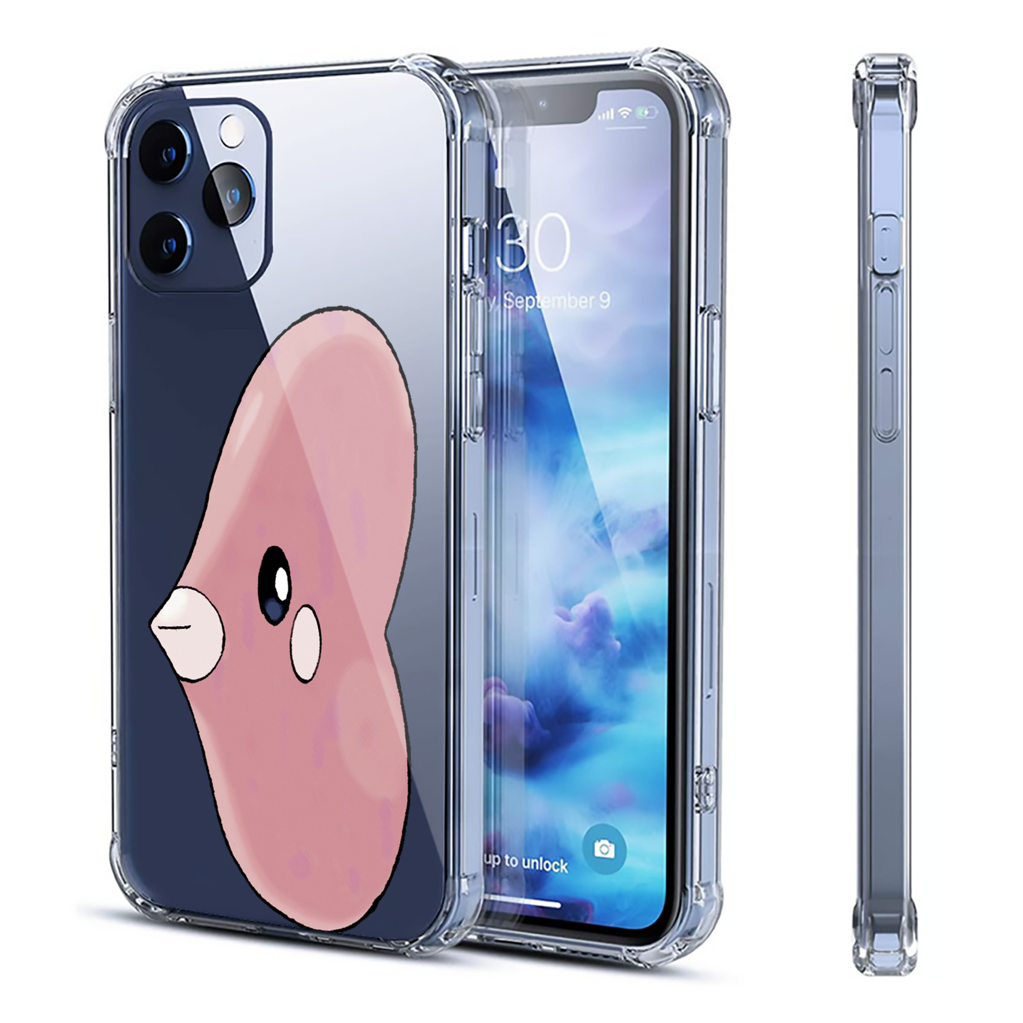 （画像用） ポケットモンスター Pokémon 【iPhone 12シリーズ対応】透明スマホケース（クリアソフトケース）